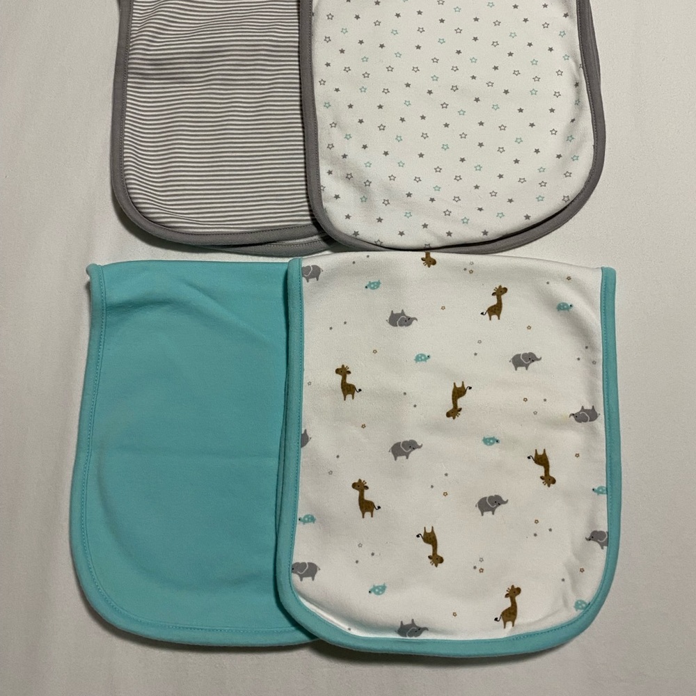 Just One You Made by Carter’s 4-Pack Burp Cloths
Multi colors